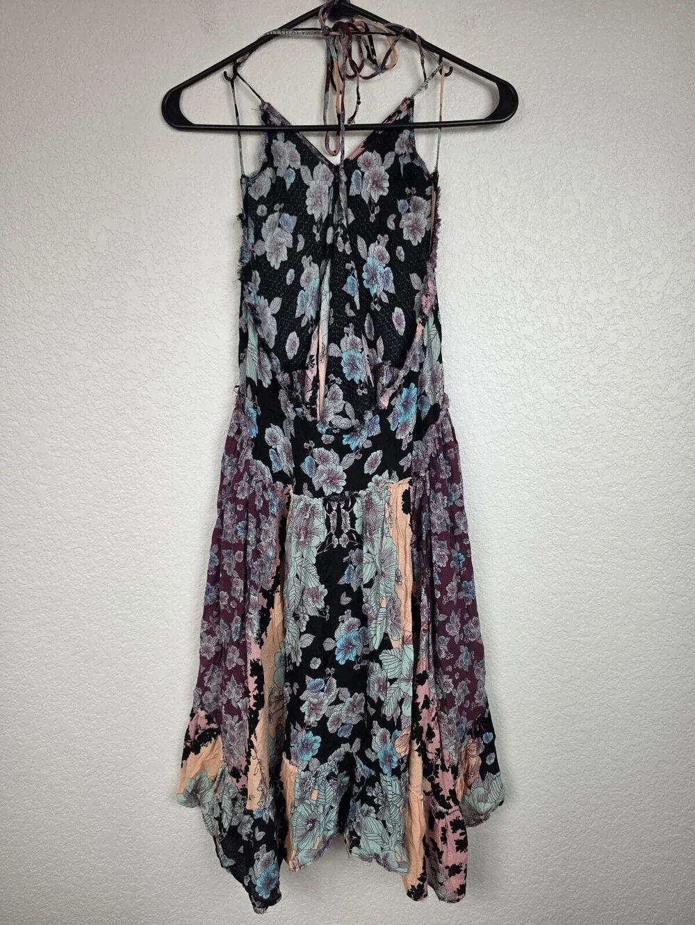 Free People Floral Patchwork Dress Size XS